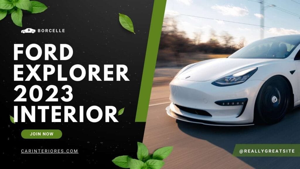 ford explorer 2023 interior