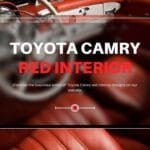 toyota camry red interior
