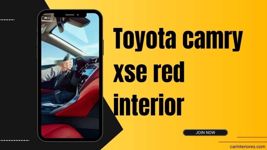 toyota camry xse red interior