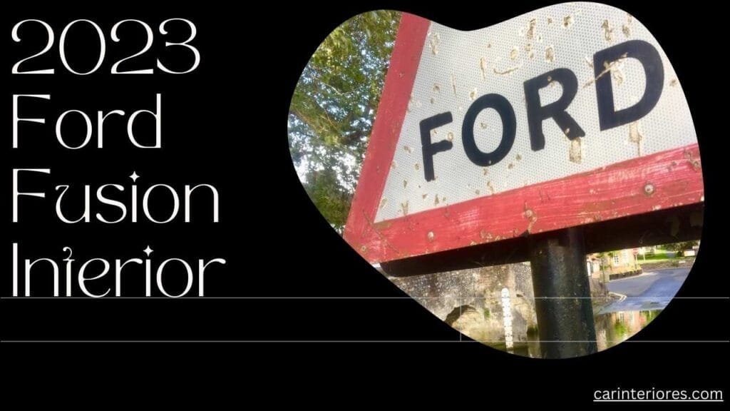 2023 Ford Fusion Interior