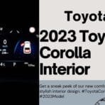 2023 Toyota Corolla Interior