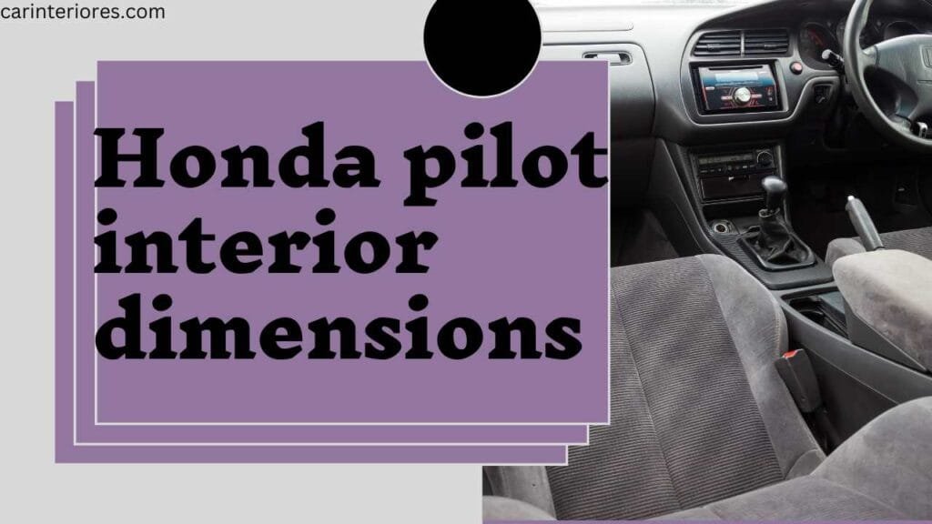 onda pilot interior dimensions
